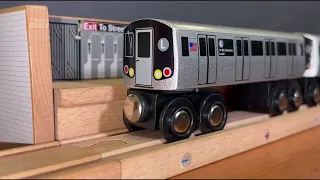 Munipals MTA R143 L Train First Run & Work Train Hauling - Subway Mini Clip