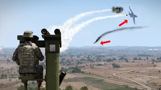 Hit! Firing 3 Fighter Jets out of the Sky - Military Simulation - ARMA 3 Milsim