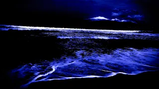 Big Ocean Waves And Beautiful Night Sky - Relaxing Ocean Sounds
