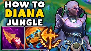 Learn how to play Diana Jungle in  Season 13 & CARRY + Best Build/Runes |  Diana Jungle Guide