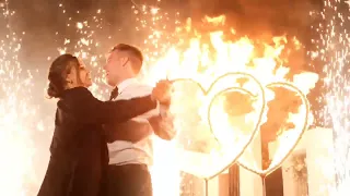 Церемония зажжения огненных сердец на свадьбе Челябинск Flame show