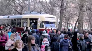 Парад трамваев в Москве. 15.04.2017