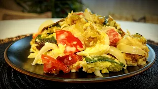 Теплый салат из кабачков – Вкуснятина из кабачков |  Авторский рецепт - Кабачки рецепты