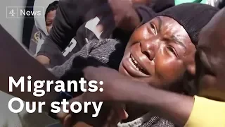 Rescued African migrants say they are fleeing slavery