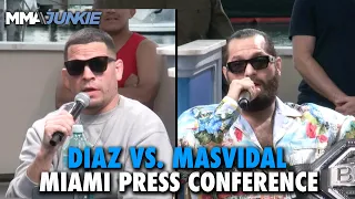 Miami Fans HARASS Nate Diaz at Press Conference | Diaz vs. Masvidal