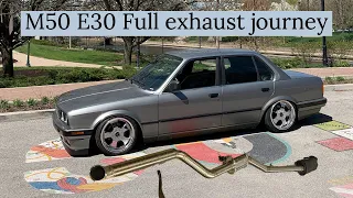 M50 E30 gets a full 3 inch Exhaust!! Journey for BEST sounding M50 exhaust!