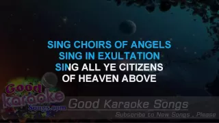 O Come All Ye Faithful  - Traditional (Lyrics Karaoke) [ goodkaraokesongs.com ]