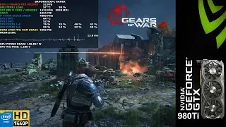 Gears Of War 4 Ultra Settings 2560x1440 | GTX 980 Ti | i7 4790K 4.8GHz