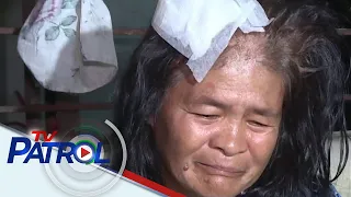 Nanay sugatan nang mabagsakan ng semento na nahuhulog mula sa gusali | TV Patrol