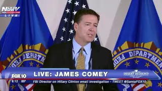 WATCH: FBI Director James Comey Discusses Findings in Hillary Clinton Email Investigation - FNN