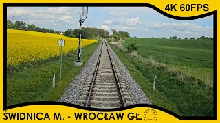 [CABVIEW] Świdnica Miasto ➡️ Sobótka ➡️ Wrocław Główny // 4K 60fps, prędkość