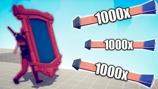 DEADPOOL MIRROR SHIELD vs 1000x OVERPOWERED UNITS - TABS | Totally Accurate Battle Simulator 2024
