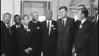 August 28, 1963 - President John F. Kennedy meets with the leaders of the March On Washington