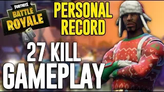 27 Kill Solo Squad Gameplay!! Fortnite Battle Royale Gameplay - Ninja