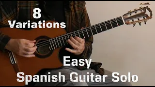 Easy Spanish Guitar Solo. Acoustic guitar soloing.