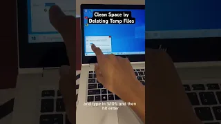 Clean space on Windows by deleting temporary files | #shorts