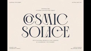Cosmic Solace Typeface Font Download