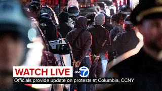 LIVE | Mayor, NYPD give update on protests, arrests at Columbia University and CCNY