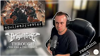 Metal Drummer Reacts- Aquiles Priester- DragonForce "Through the Fire and the Flames" (Reaction)