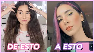 ME PINTO EL CABELLO SOLA EN CASA (Me transformo en una e-girl de Tik Tok) ♥ Jimena Aguilar