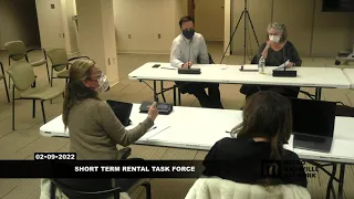 02/09/22 Short Term Rental Task Force