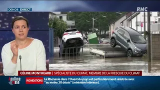 Inondations en Europe: "On va devoir s'habituer à ce type d'événement", prévient Céline Monthéard