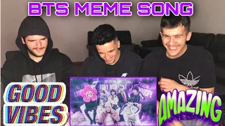 FNF REACTS to SO I CREATED A SONG OUT OF BTS MEMES | BTS REACTION