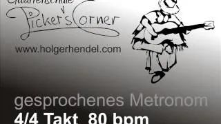 gesprochenes Metronom: 4/4-Takt | 80 bpm | ca. 10 Min.