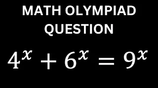 Math Olympiad Question | (A Nice Exponential Golden Ratio Equation)