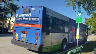 MIAMI DADE TRANSIT BUS NABI TAKE OFFS