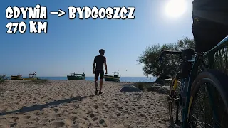 Gdynia  - Bydgoszcz 270 km rowerem i plan, który nie wypalił.