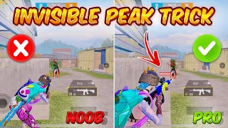 New Invisible Peak Trick 😱😲 | PUBG MOBILE / BGMI (Noob to Pro) / Tips & Tricks ✅❌