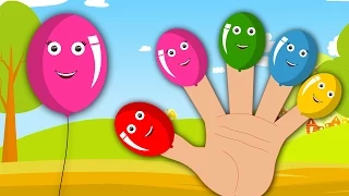 Balloons Finger Family Nursery Rhymes For Children And Kids Song