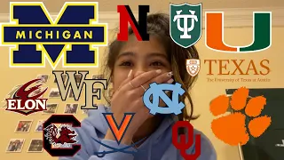 COLLEGE DECISION REACTIONS (UMich, UNC, Harvard, Clemson, UMiami, Northeastern, Tulane, and MORE!!)