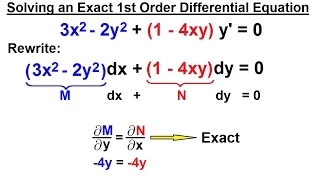 Differential Equation - 1st Order: Integrating Factor (1 of 14) Exact Equation Revisited