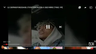 Le dernier message de xxxtentacion