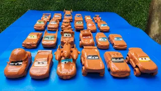 Clean up muddy minicars & disney pixar car convoys! Play in the garden