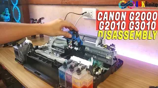 How to Disassemble Canon G2000 G3000 G2010 G3010 Printer Tagalog Tutorial | INKfinite