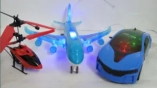 Airplane । Aeroplane।Airbus A386।Car। Rc Car।Helicopter।Radio Controlled Helicopter 3D Lights Airbus