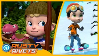 Rusty Skating / Ralph Rescue +MORE | Rusty Rivets  | Cartoons for Kids