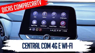 Nova Central Multimídia Chevrolet MyLink com internet 4G e Wi-Fi (Novo Tracker, Onix e Onix Plus)