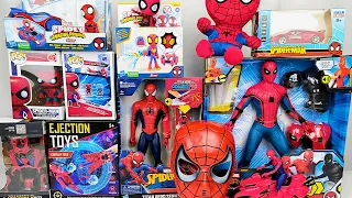 Spider-man Toys Collection Unboxing Review-Cloak，Robots，Mask，gloves，pistol，Shield，Laser sword