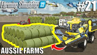 THIS is HOW I TURNED 800.000l of HAY into BALES | Aussie Farms 22 | Farming Simulator 22