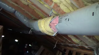 How to Repair HVAC Flexible Pipe Duct Work Under House
