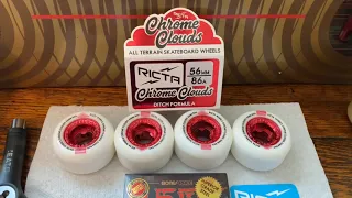 Ricta Chrome Clouds Review 56mm 86a skateboard wheel review