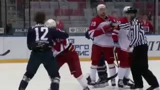 Бой КХЛ: Счастливый VS Виксна / KHL Fight: Schactlivy VS Viksna