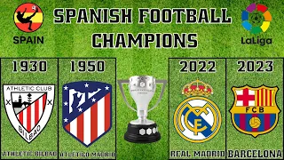 Spanish Football Champions / From 1929 To 2023 / LaLiga Winners