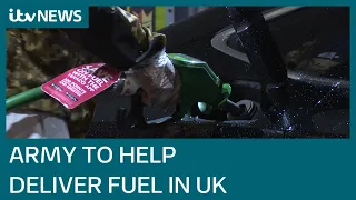 Army tankers to start delivering fuel to petrol stations amid UK lorry driver shortage | ITV News