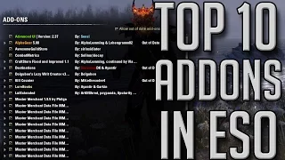 TOP 10 ADDONS FOR ESO (Elder Scrolls Online Tips for PC)