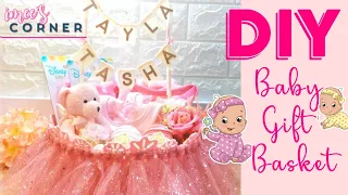 BABY GIFT HAMPER GIRL || DIY BABY SHOWER GIFT IDEA